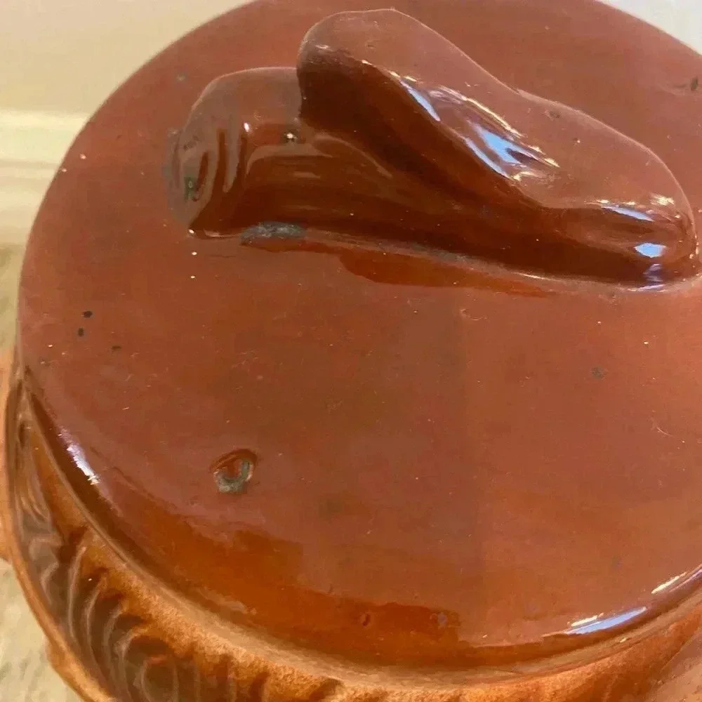 Vintage 1950s Cookie Barrel Brown Cookie Jar